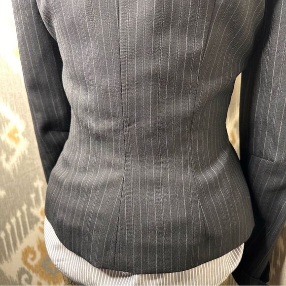 Ralph Lauren Midnight Shadow Stripe Wool Gaberdine Blazer - Picture 12 of 16